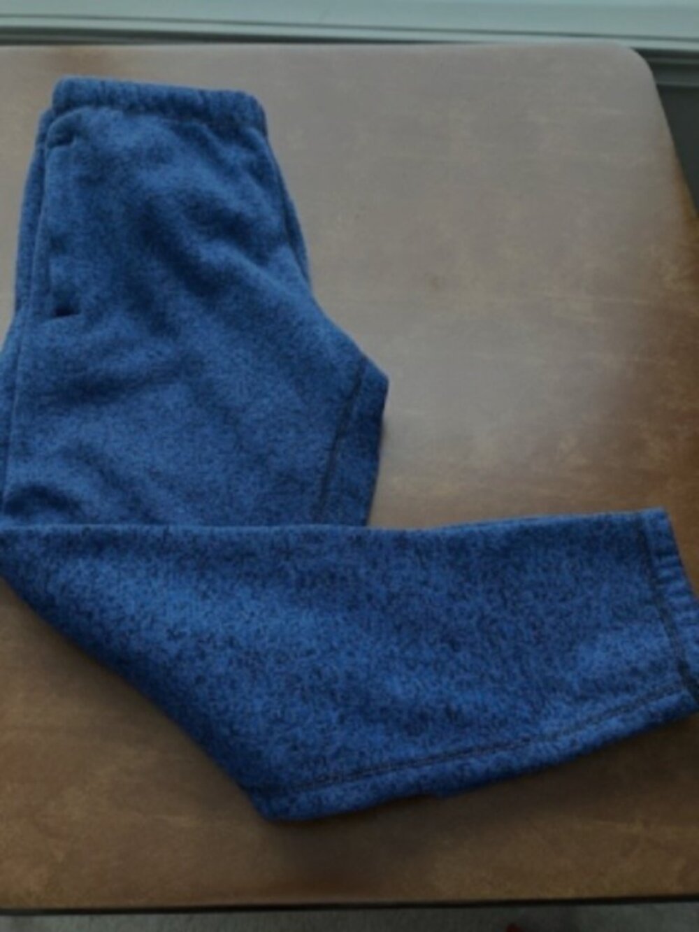 Roots Blue and Black Blend Sweatpants with Zippered Pockets Women's XL
